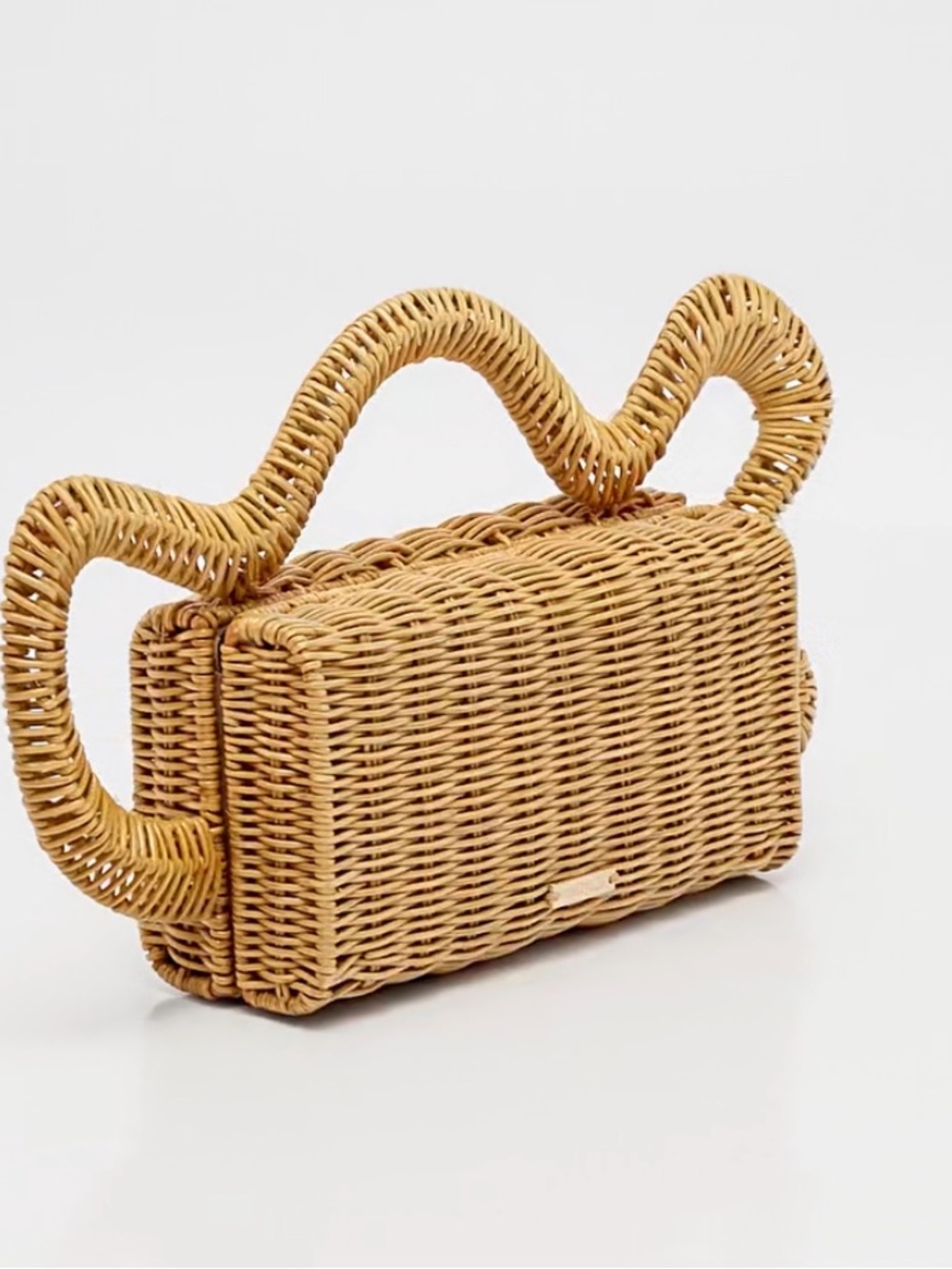 CULT GAIA Woven Rattan Handbag - Natural Tan - Picture 11 of 17